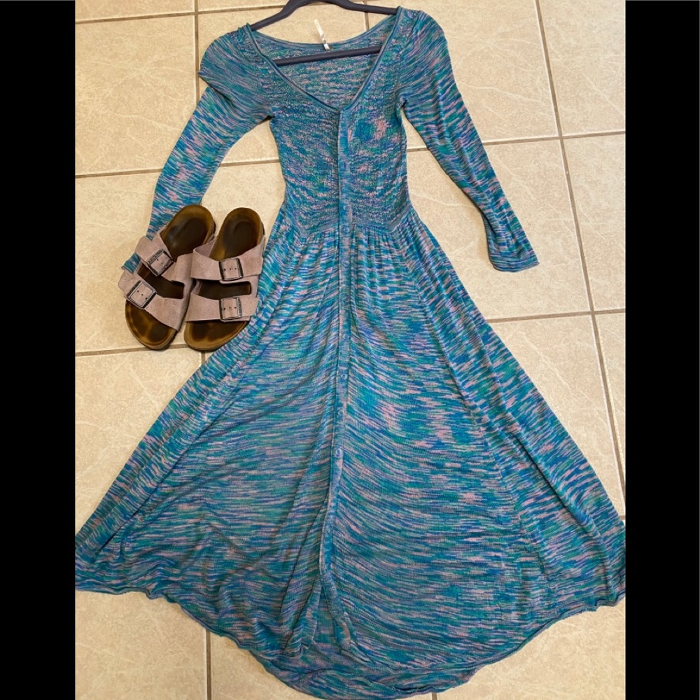 Free People Dress S Blue/Lavender